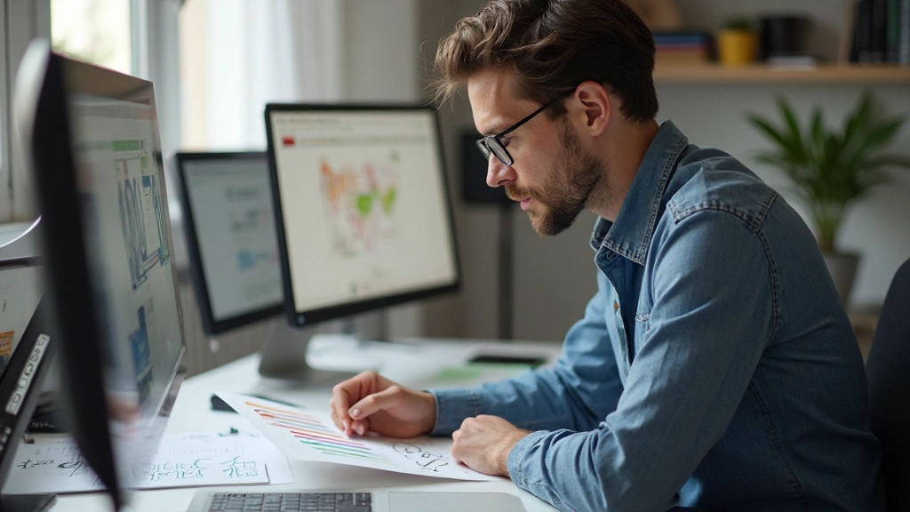 Exemplos coloridos de tipografia mostrando hierarquia de fontes e diferentes estilos de texto